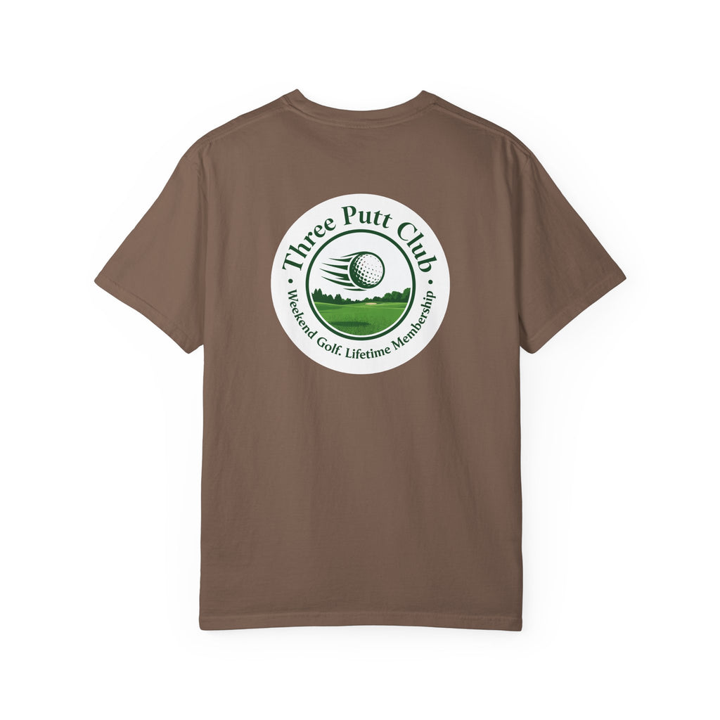 Three Putt Club Golf T‑Shirt — Vintage Course Logo Tee