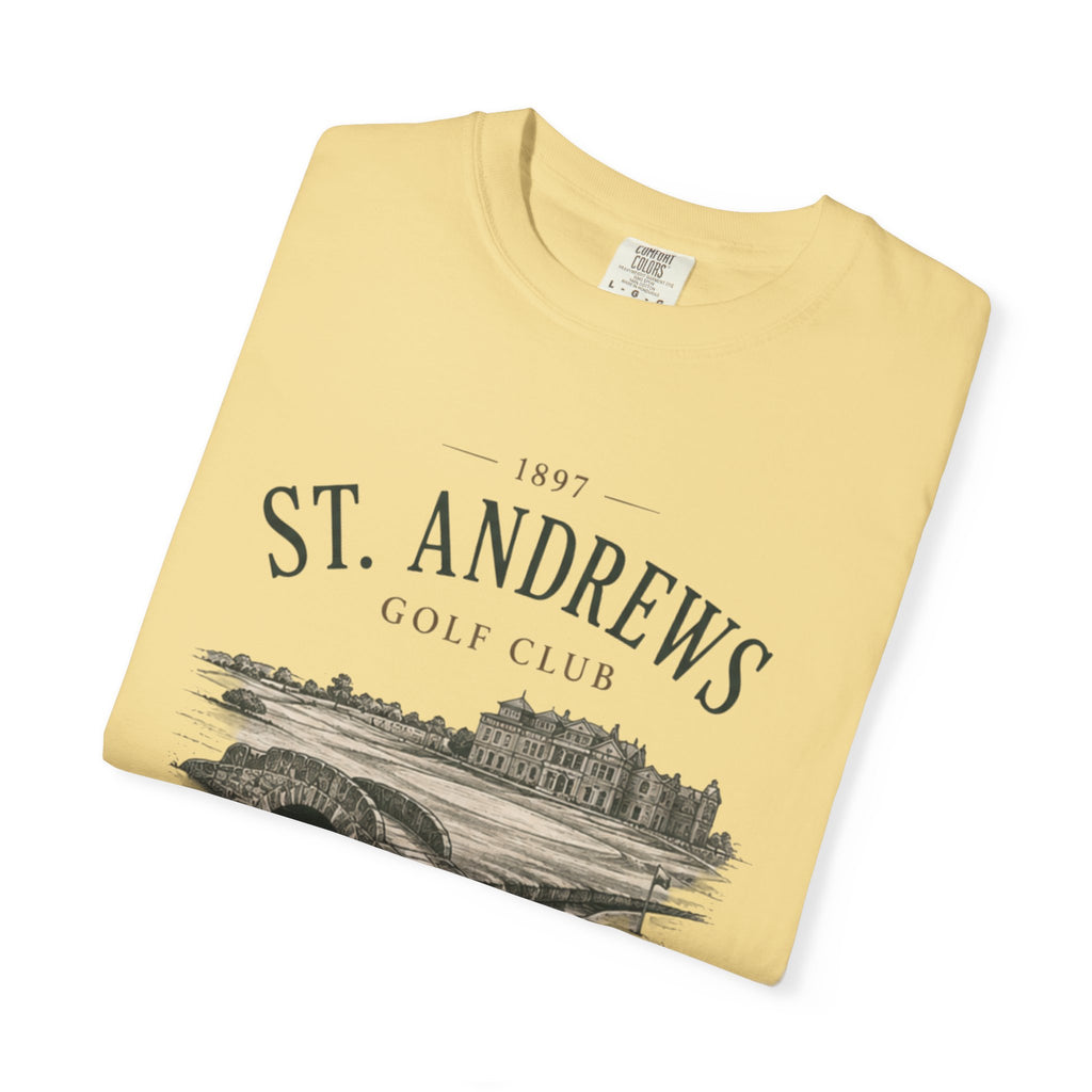 St. Andrews Golf Club T-Shirt — Vintage Links Illustration Tee