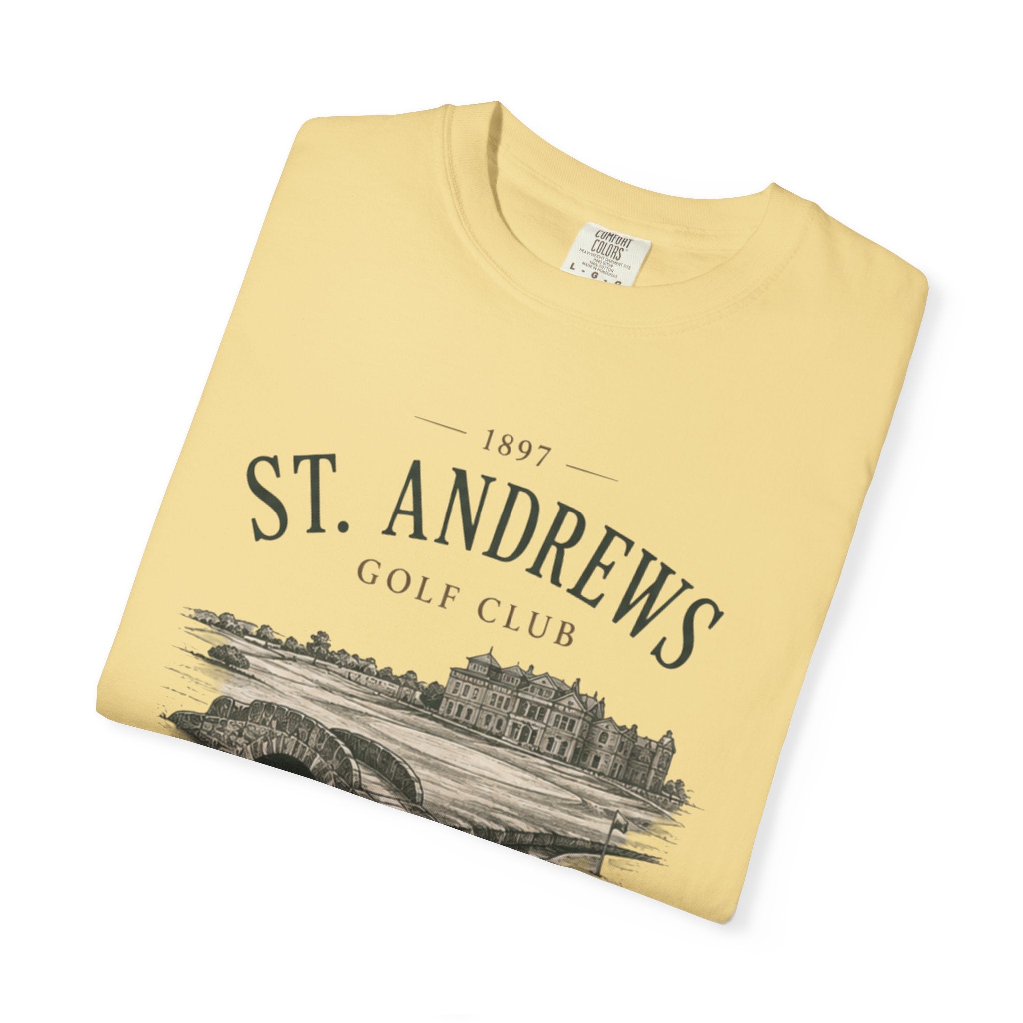 St. Andrews Golf Club T-Shirt — Vintage Links Illustration Tee