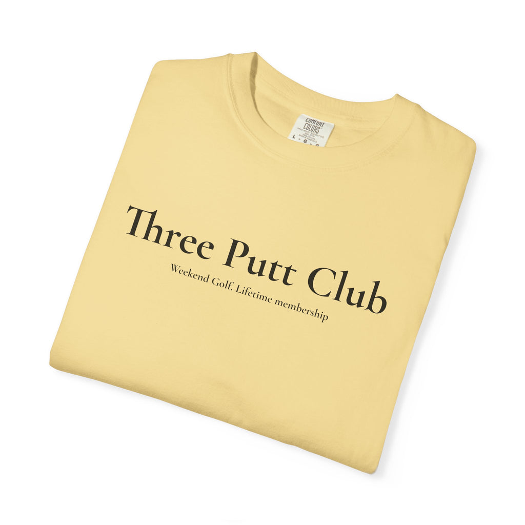 Three Putt Club Golf T‑Shirt — Vintage Course Logo Tee