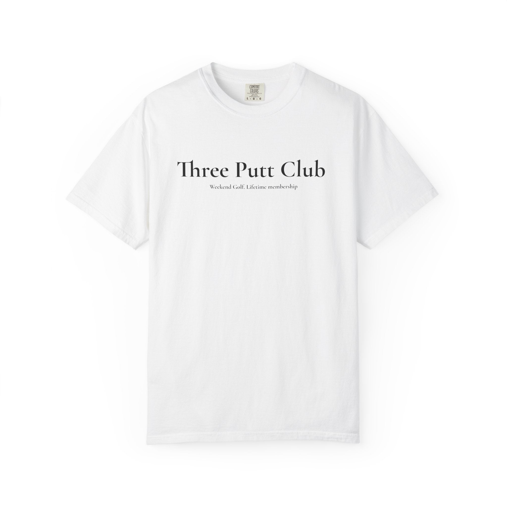 Three Putt Club Golf T‑Shirt — Vintage Course Logo Tee