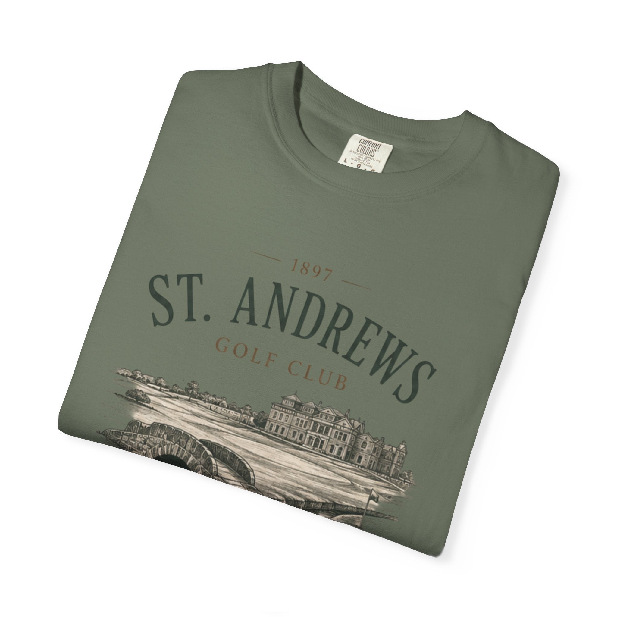 St. Andrews Golf Club T-Shirt — Vintage Links Illustration Tee