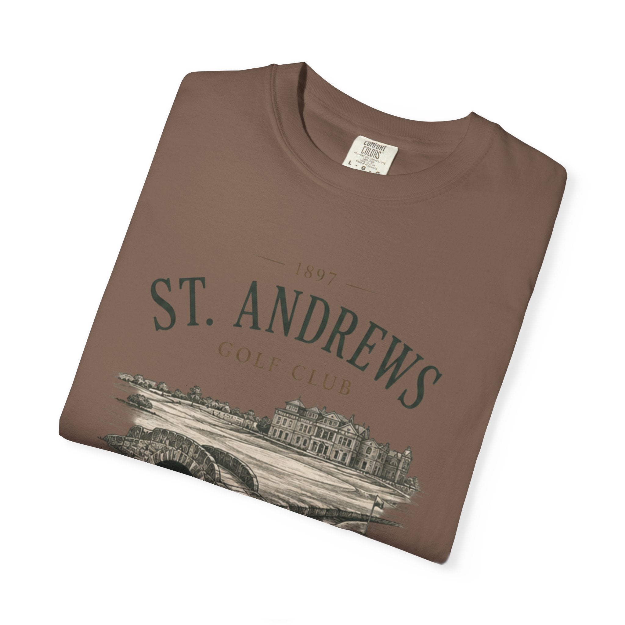 St. Andrews Golf Club T-Shirt — Vintage Links Illustration Tee