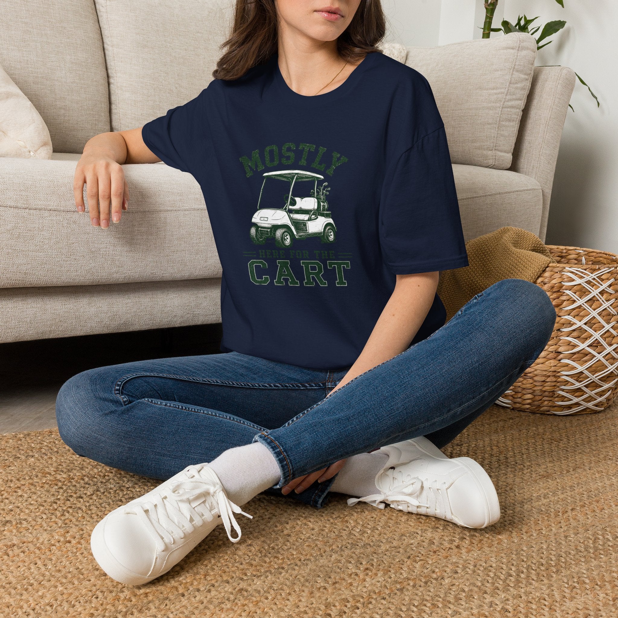 Mostly Here for the Cart - T-Shirt