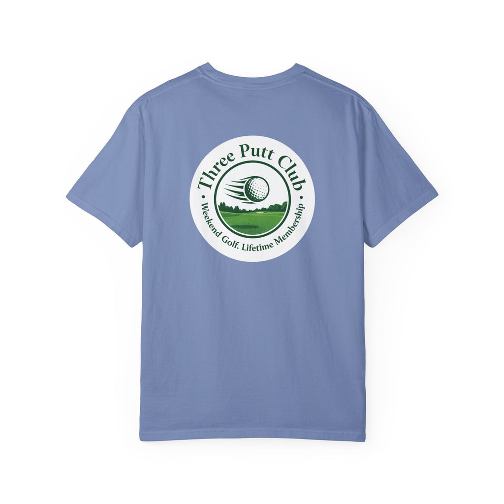 Three Putt Club Golf T‑Shirt — Vintage Course Logo Tee