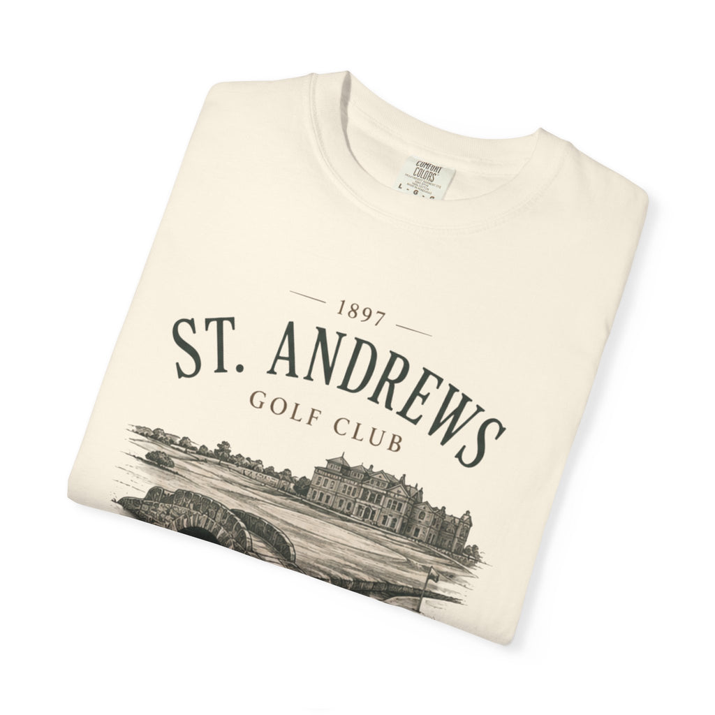 St. Andrews Golf Club T-Shirt — Vintage Links Illustration Tee