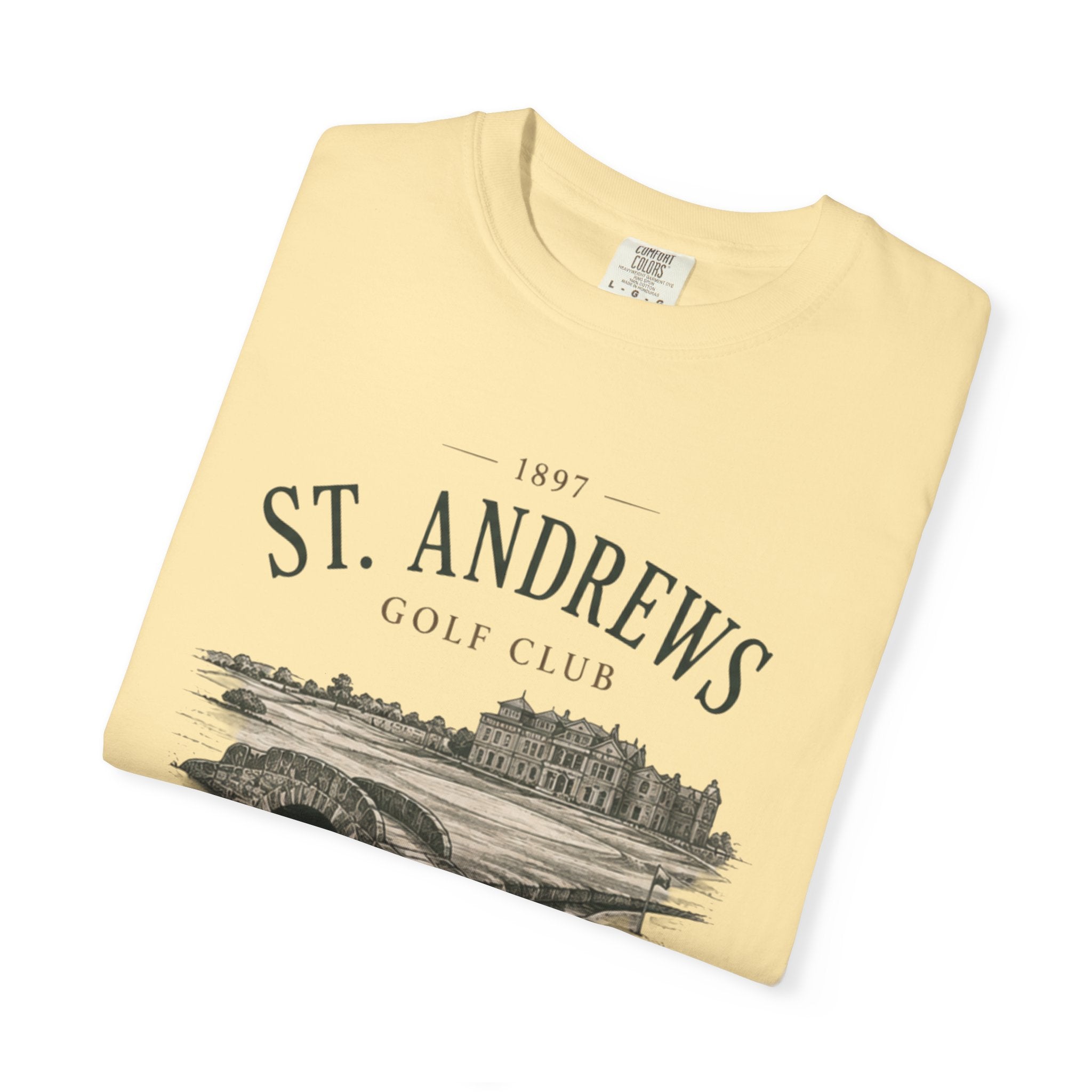 St. Andrews Golf Club T-Shirt — Vintage Links Illustration Tee