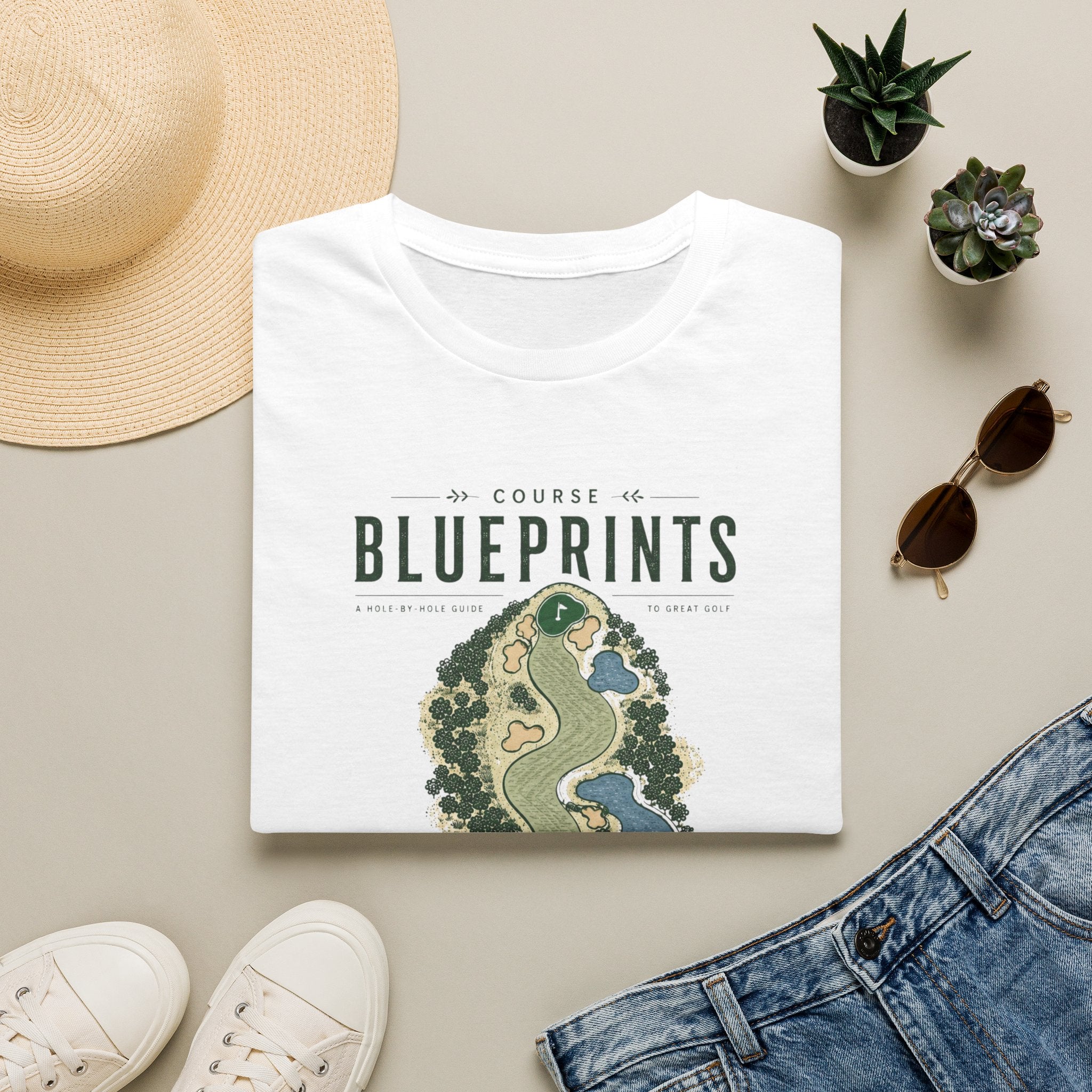 Golf Course Blueprint - T-Shirt