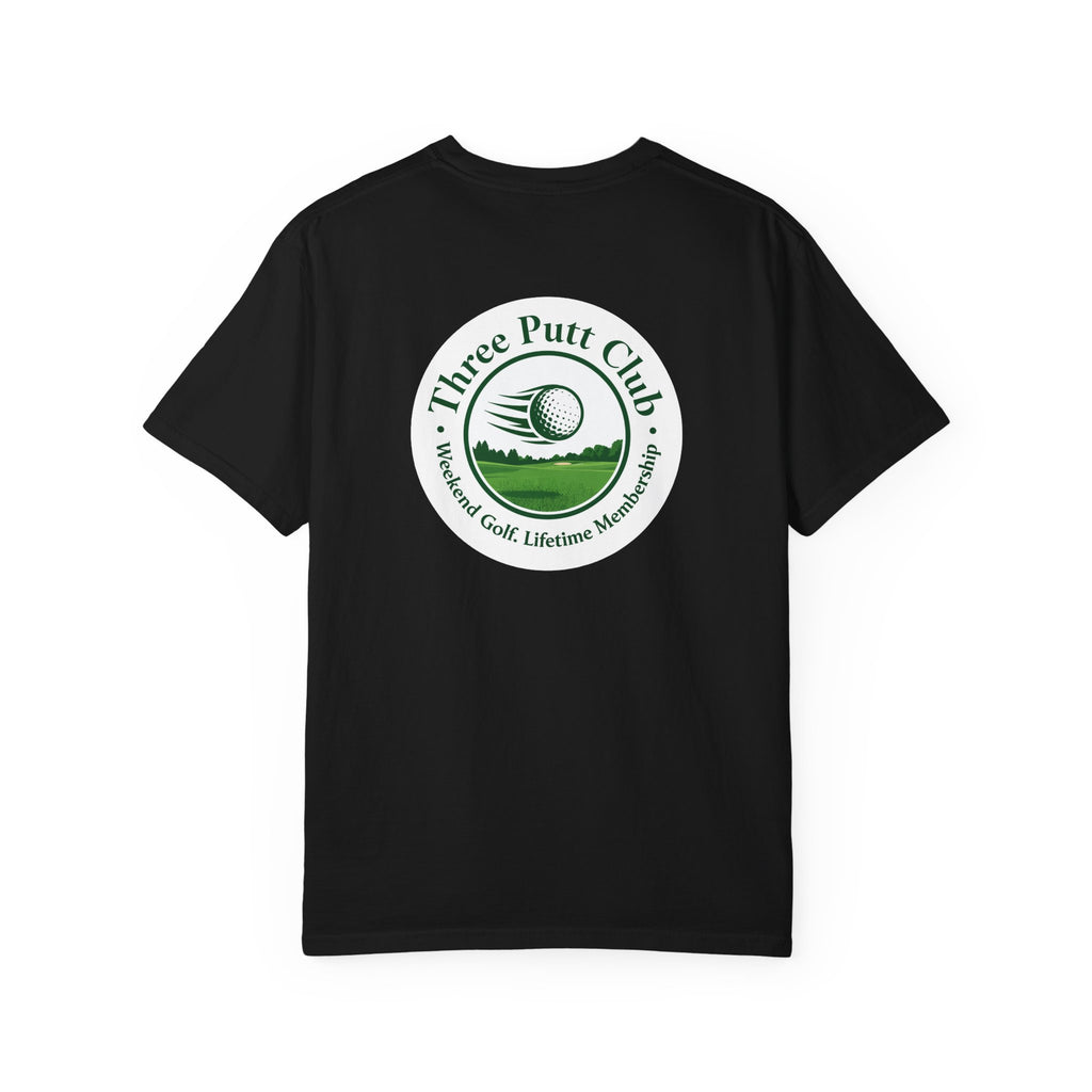 Three Putt Club Golf T‑Shirt — Vintage Course Logo Tee