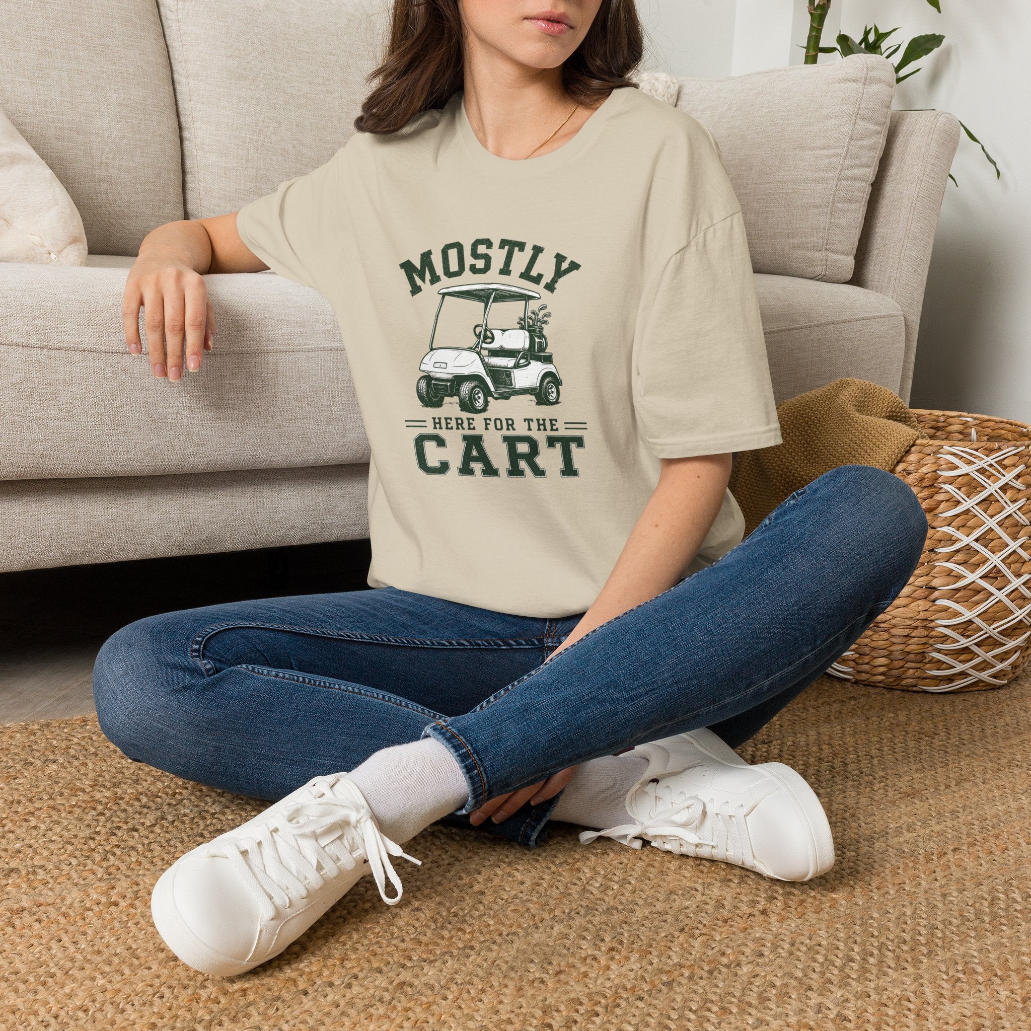 Mostly Here for the Cart - T-Shirt