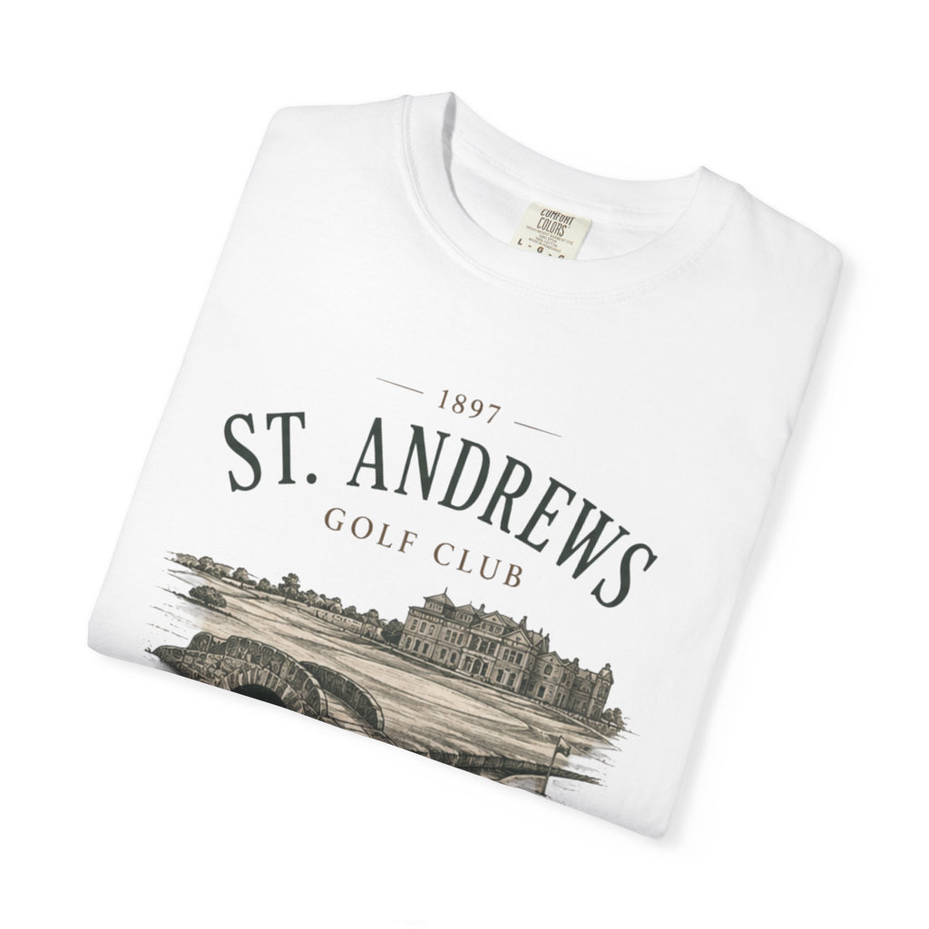 St. Andrews Golf Club T-Shirt — Vintage Links Illustration Tee