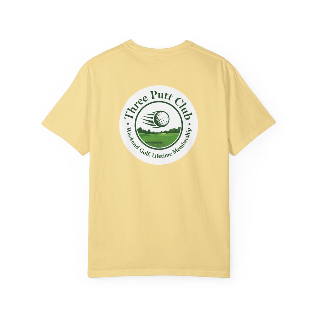 Three Putt Club Golf T‑Shirt — Vintage Course Logo Tee