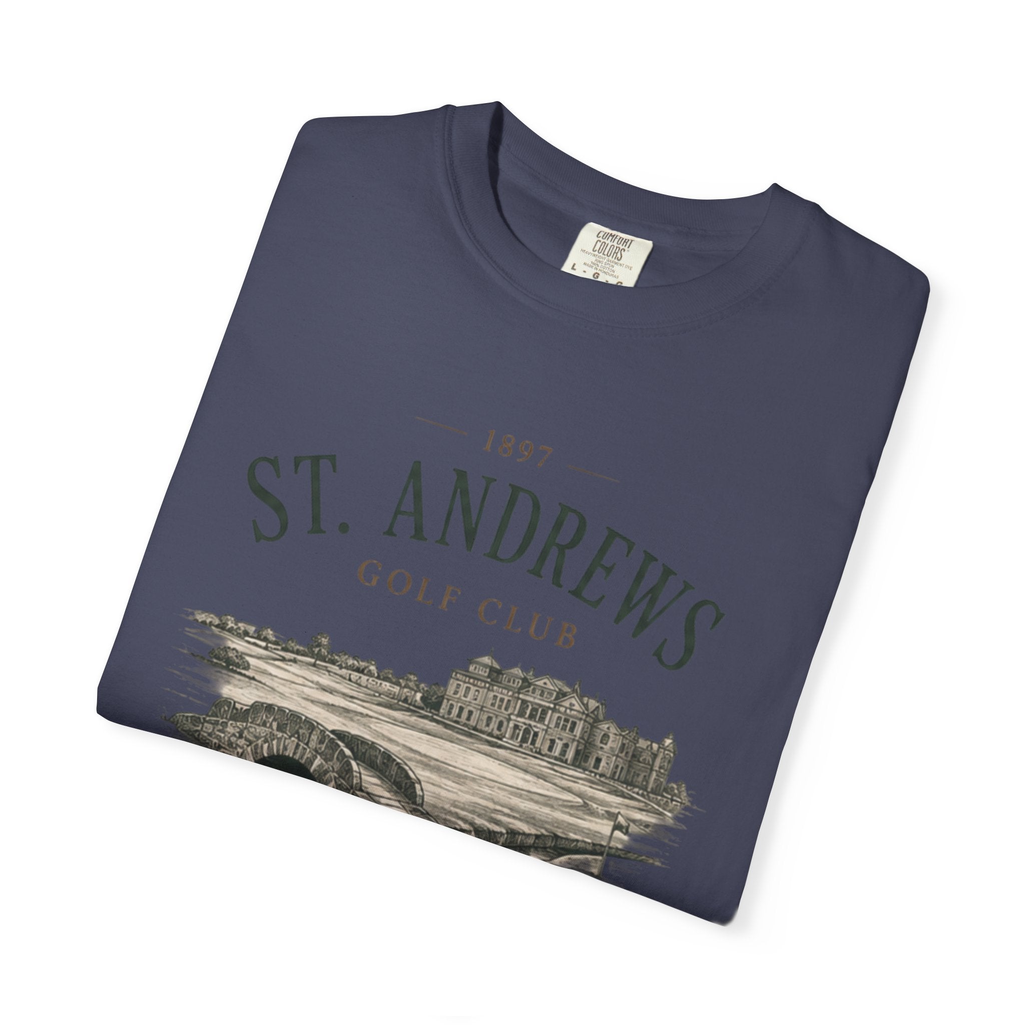 St. Andrews Golf Club T-Shirt — Vintage Links Illustration Tee