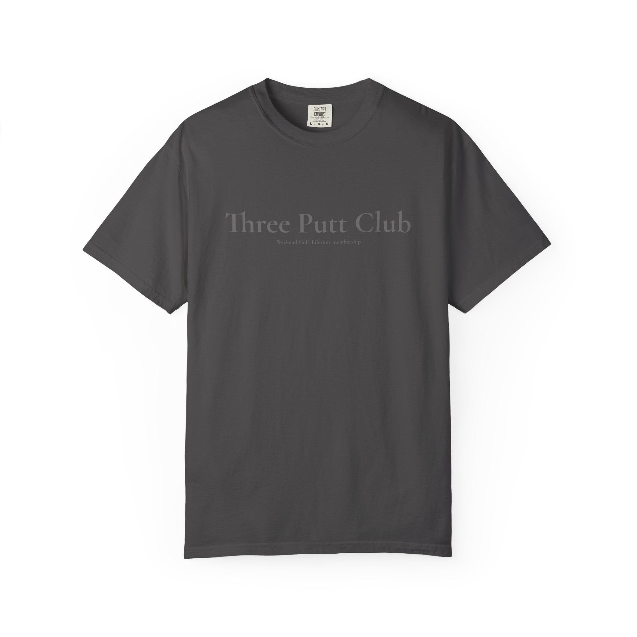 Three Putt Club Golf T‑Shirt — Vintage Course Logo Tee