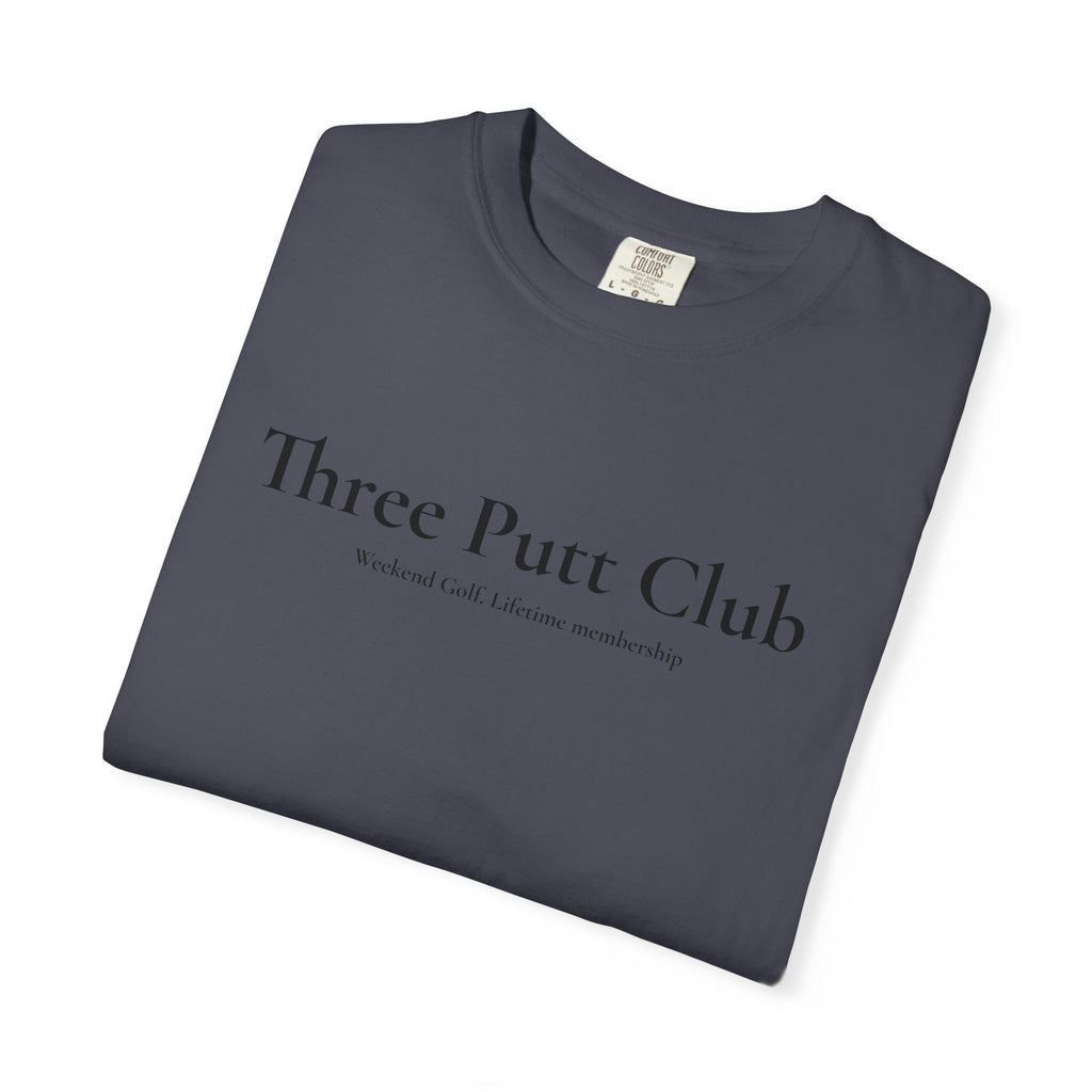 Three Putt Club Golf T‑Shirt — Vintage Course Logo Tee