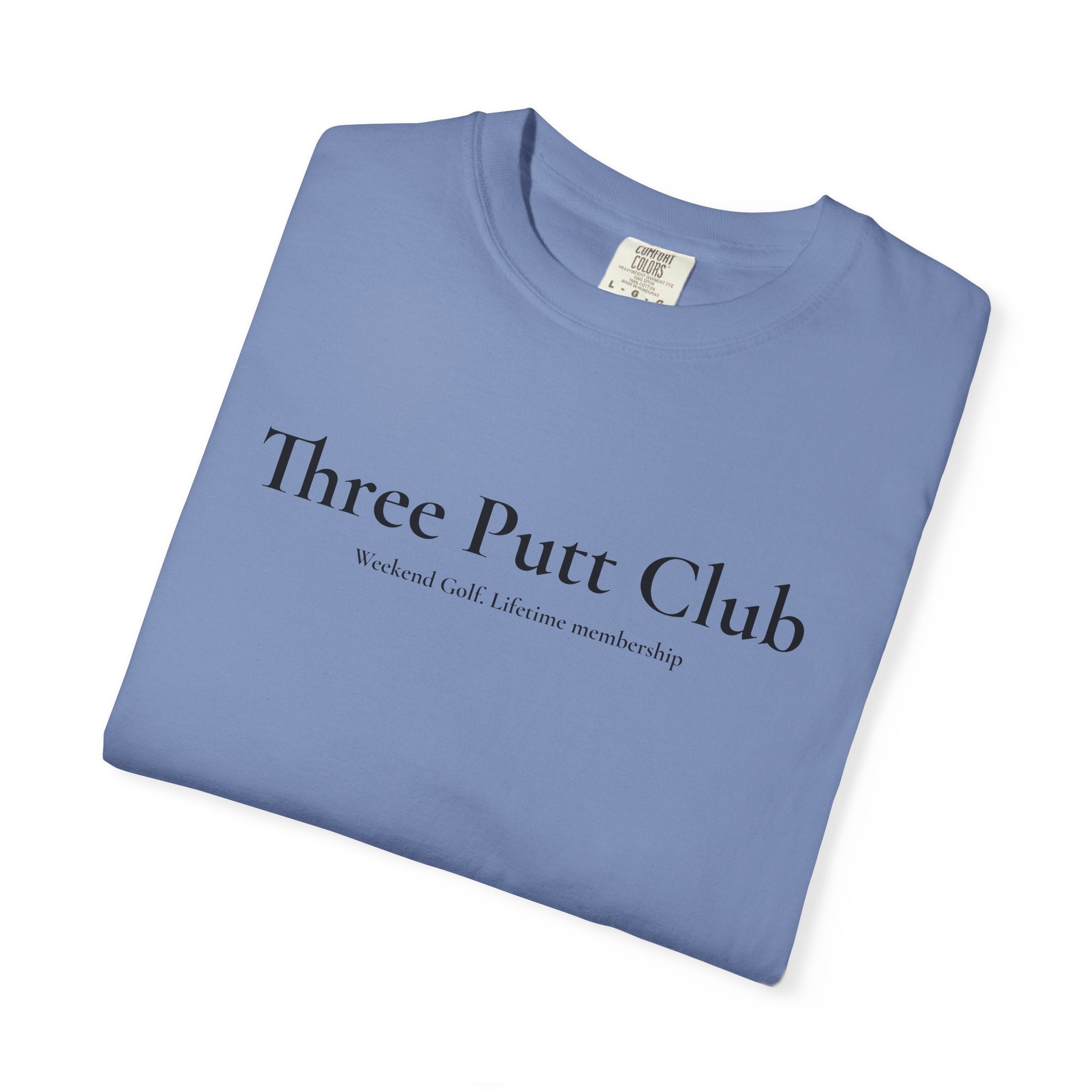 Three Putt Club Golf T‑Shirt — Vintage Course Logo Tee