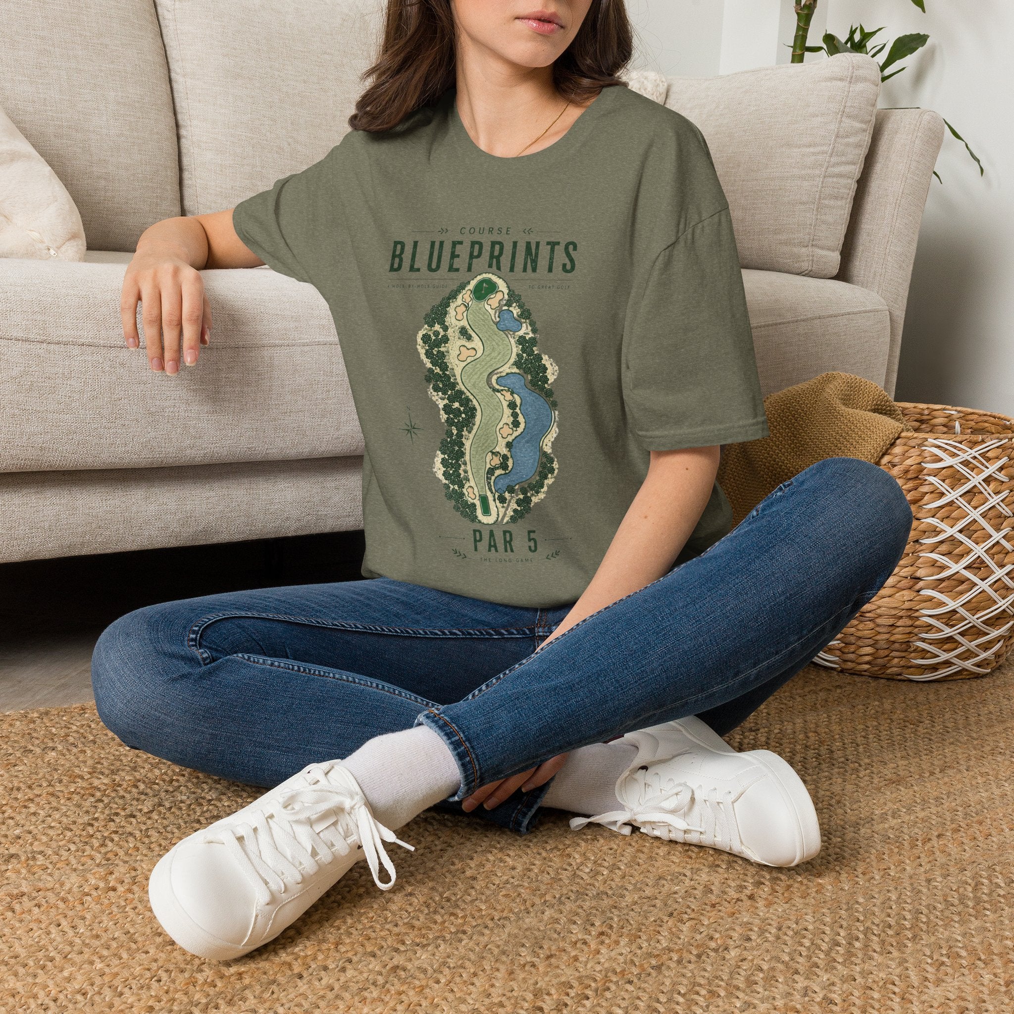 Golf Course Blueprint - T-Shirt