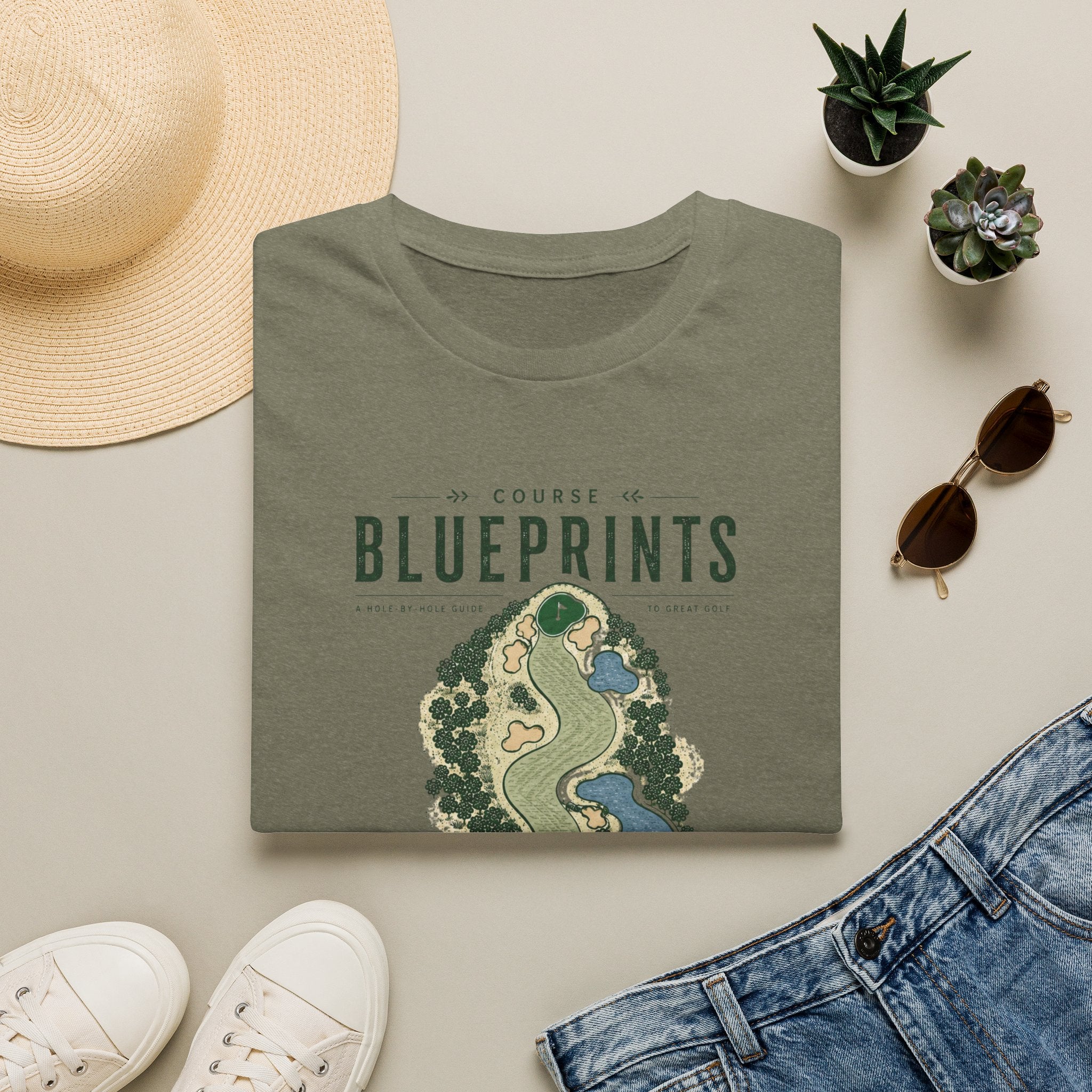 Golf Course Blueprint - T-Shirt