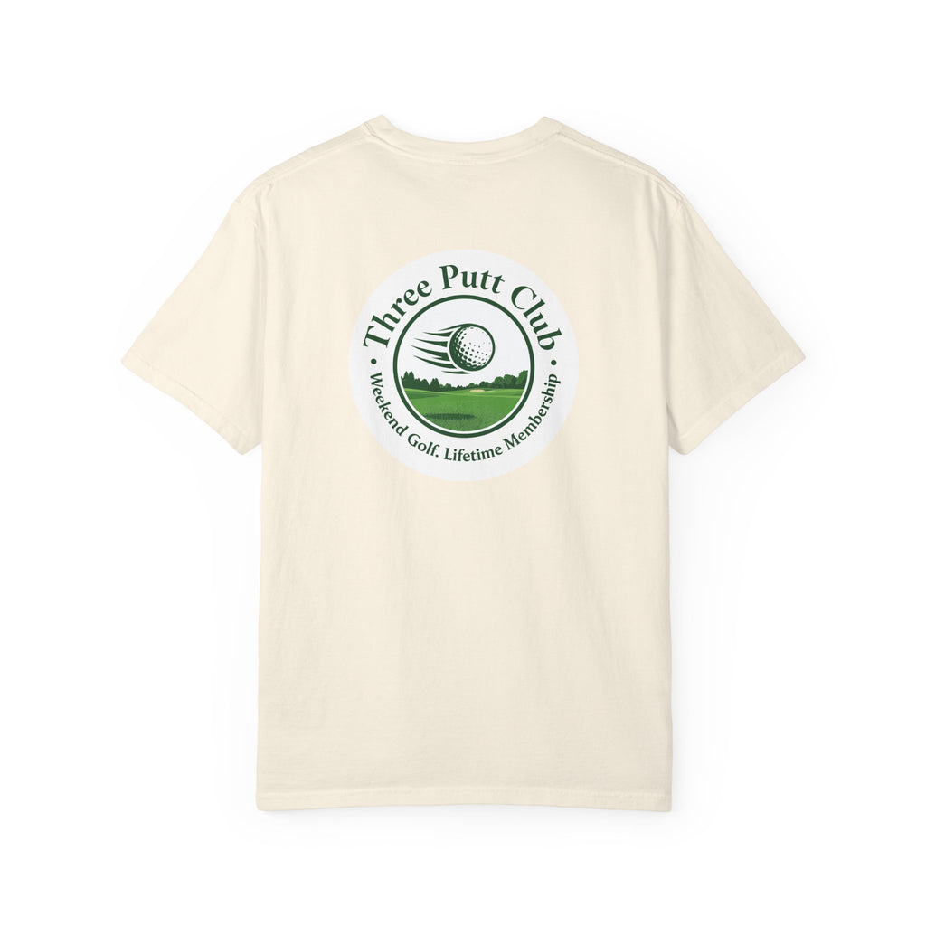 Three Putt Club Golf T‑Shirt — Vintage Course Logo Tee