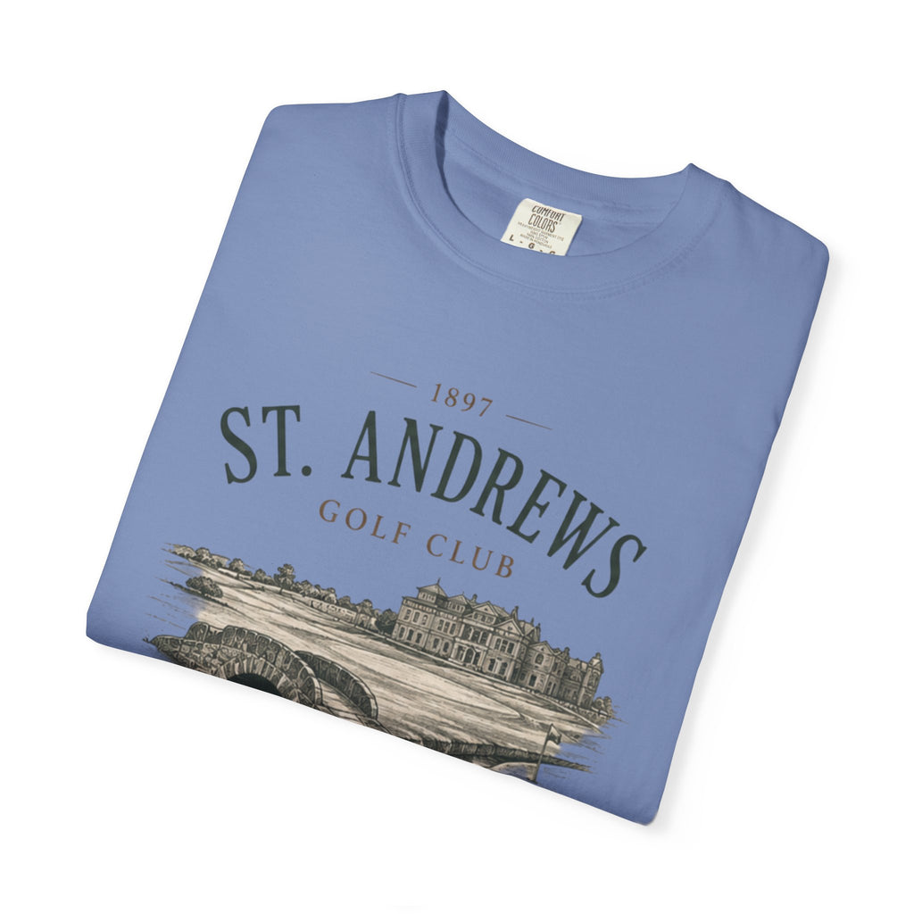 St. Andrews Golf Club T-Shirt — Vintage Links Illustration Tee