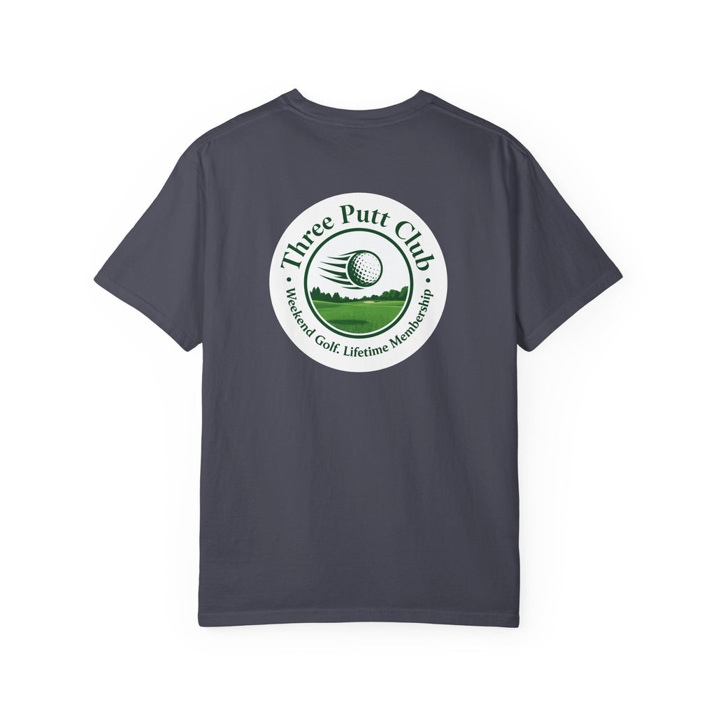 Three Putt Club Golf T‑Shirt — Vintage Course Logo Tee