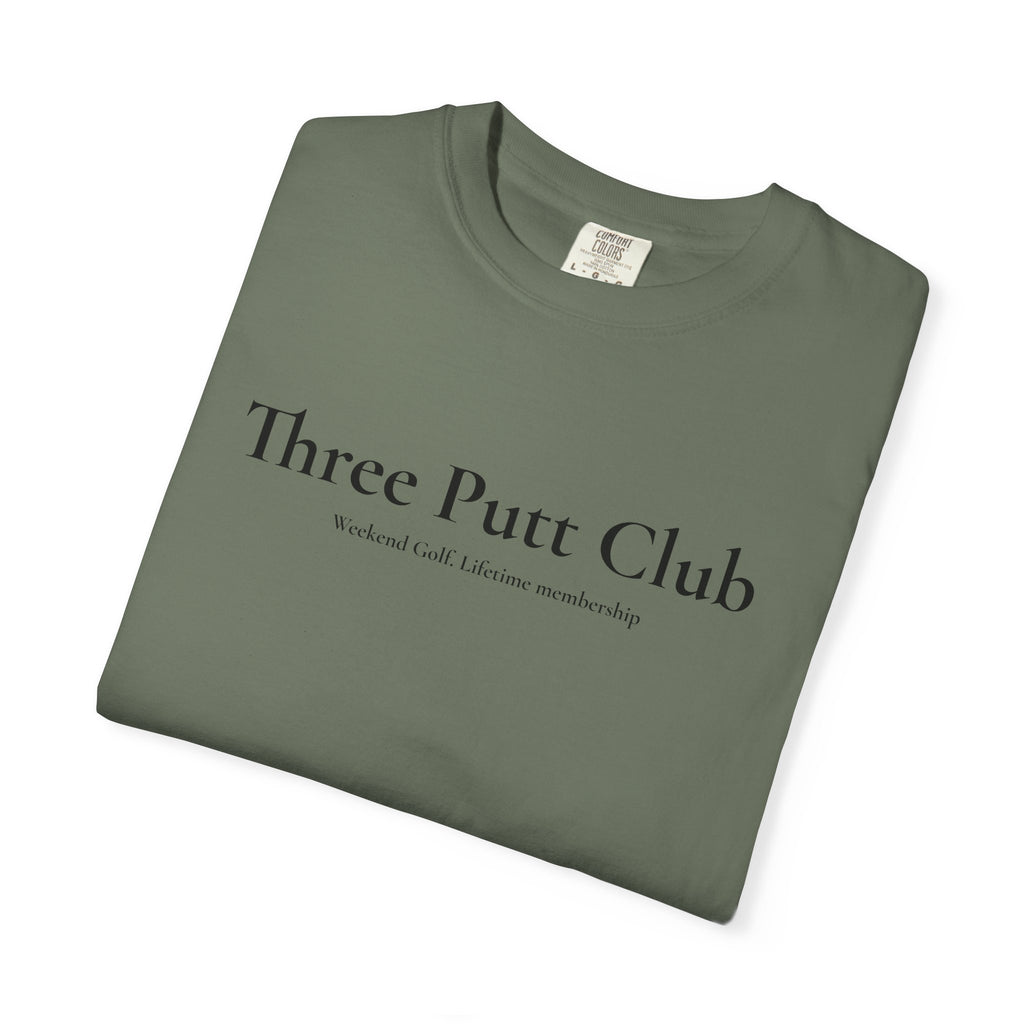 Three Putt Club Golf T‑Shirt — Vintage Course Logo Tee